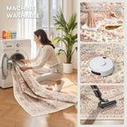 zesthome 9x12 Area Rugs for Living Room, Non-Slip Backing Washable Rugs - Image 5