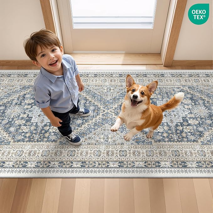 Runner Rug 2x6, Ultra-Thin Entryway Rug Non Slip Washable Rugs - Image 9