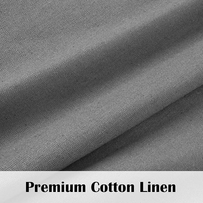 FRAMICS Farmhouse Cotton Linen Curtains - Image 4