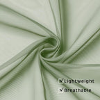 OWENIE Sage Green Sheer Curtains 72 Inches Long 2 Panels Set, Transparent Voile - Image 4