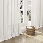 Nanspring Cream Extra Wide Linen Curtains - Image 6