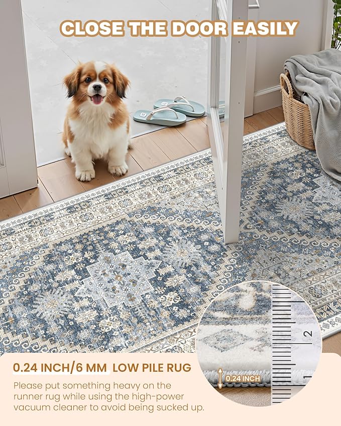 4x6 Area Rugs for Living Room, Non-Slip Backing Small Kids Rugs for Bedroom - Image 6
