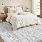 Nakagishi 5x7 Area Rugs Living Room: Washable Boho Large Neutral Soft Farmhouse - Image 6