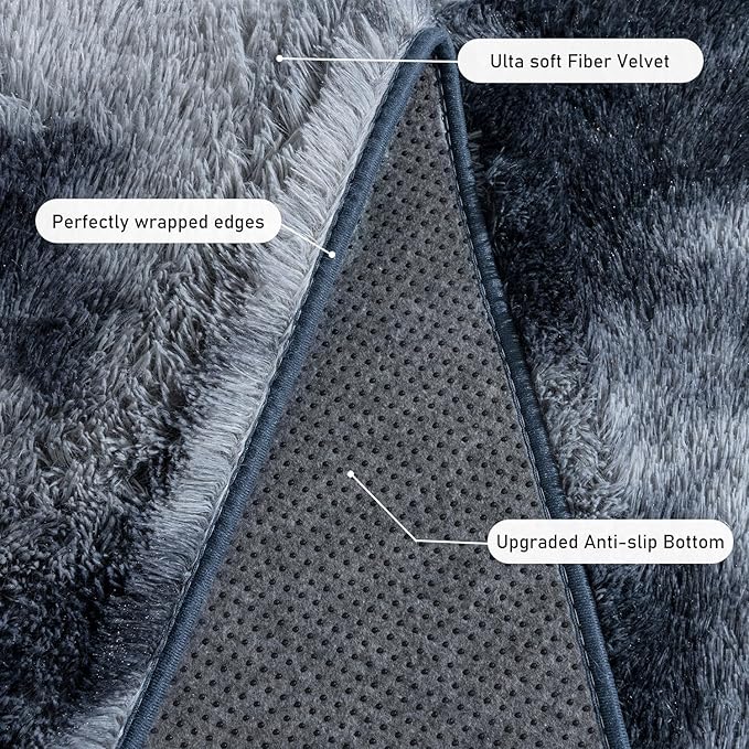 Rugs for Living Room 5x7, Soft Shaggy Modern Shag Area Rug for Bedroom - Image 5
