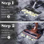 ONASAR Area Rugs 9x12 Living Room, Tie-Dyed Dark Grey Large Fluffy Bedroom Rug - Image 7