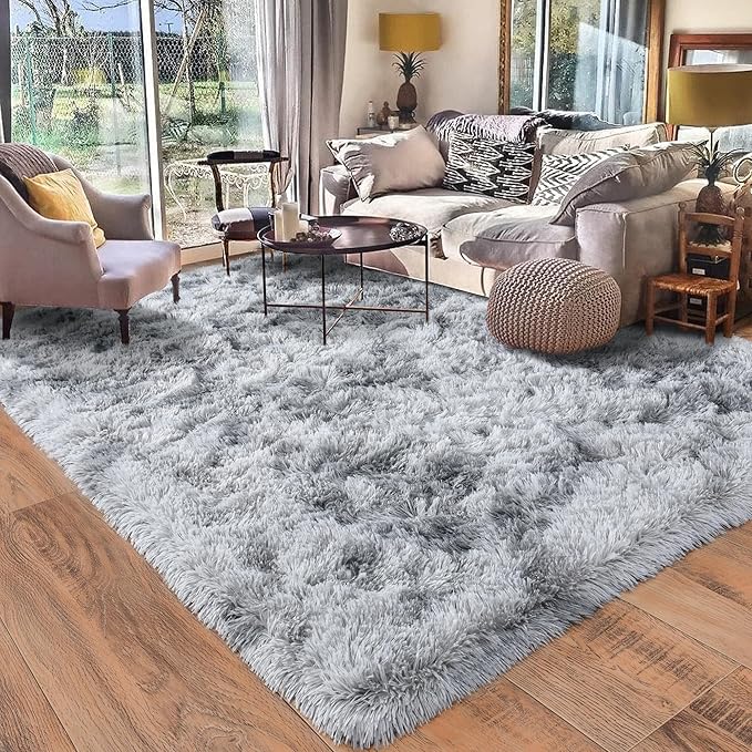 Rugs for Bedroom 4x6, Soft Shaggy Modern Shag Area Rug for Living Room by Quntue