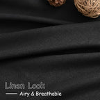 Nanspring Short Linen Curtains 36 Inch Length - Image 6