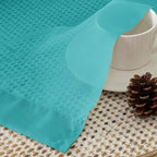 Aiyufeng Turquoise Sheer Curtains 96 Inches Long 2 Panels Set, Light Filtering - Image 3