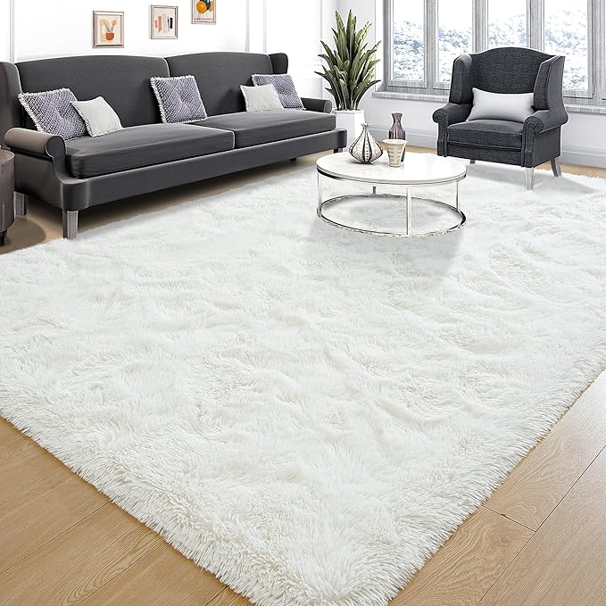 Tepook Area Rugs 9x12 for Living Room, Super Soft Fluffy Rugs for Bedroom - Image 2