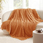 Bedsure GentleSoft Orange Fall Throw Blanket - Image 9