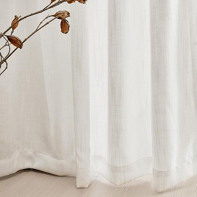 MYSKY HOME 90 Inch Curtains for Sliding Glass Door Windows, Living Room - Image 5