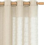 LAMIT Linen Sheer Curtains 95 inch by LAMIT