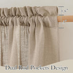 RYB HOME Linen Curtains for Windows - Image 2