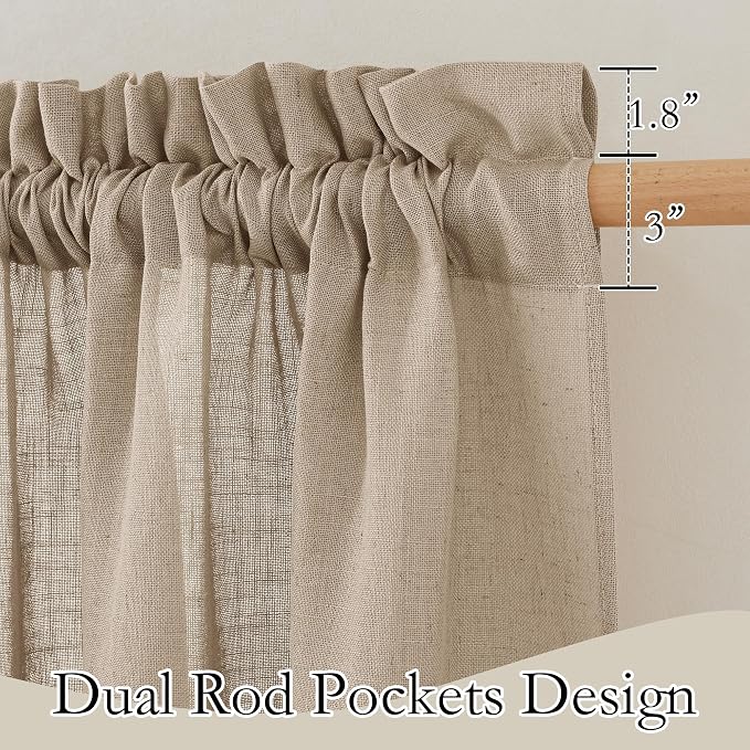 RYB HOME Linen Curtains for Windows - Image 2