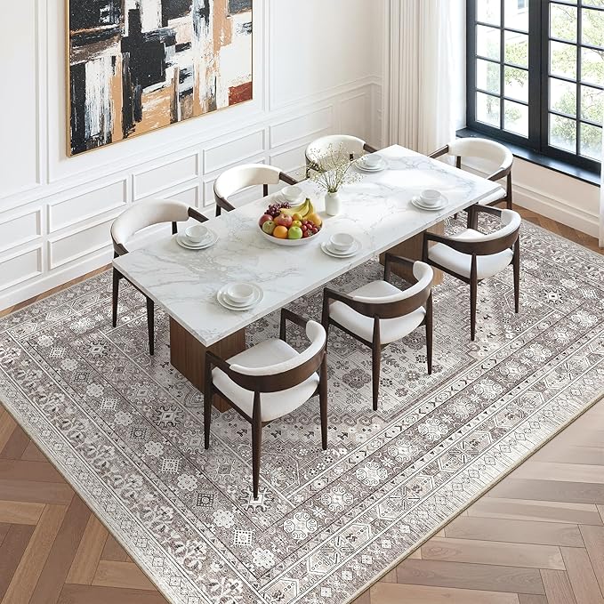 zesthome 8x12 Area Rugs, Stain Resistant Washable Rug, Ultra-Thin Rugs - Image 8