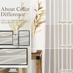 Nanspring Natural Linen Curtains 72 Inches Long - Image 3