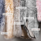 Ashler Faux Fur Rug, Fluffy Shaggy Area Rug Ultra Soft 2.2 x 6 Feet Rectangle - Image 5