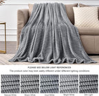 BEDELITE Fleece Blanket King Size – 3D Ribbed Jacquard Soft and Warm Decorative - Image 7
