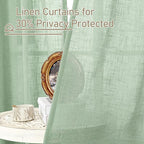 LAMIT Linen Curtains 90 Inch Length - Image 6