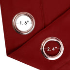 LEMOMO Red Blackout Curtains 42 x 63 Inch/Red Curtains Set of 2 Panels/Room - Image 6