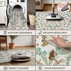 Hazo Haus Washable Boho Bathroom Rug 2x3, Small Throw Rugs - Image 4