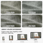 OVZME Valance for Windows, Light Filtering Faux Linen Textured Small Short - Image 9