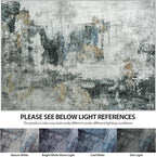 9x12 Area Rugs for Living Room Rug Washable: Abstract Large Rug for Dining Room - Image 5