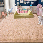 Camel Rugs for Bedroom, Soft Shaggy Modern Shag 4x6 Area Rug for Living Room - Image 7
