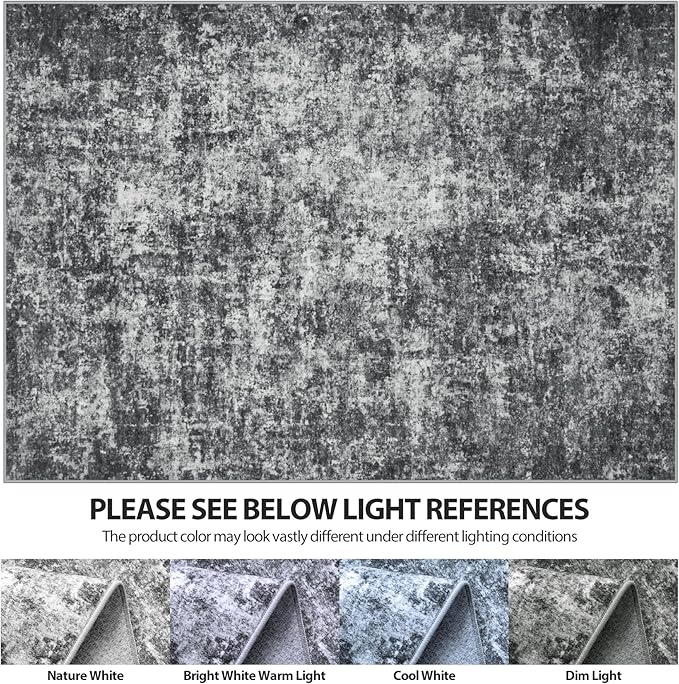 10x14 Area Rugs for Living Room Rug Washable: Abstract Large Rug Indoor Modern - Image 6