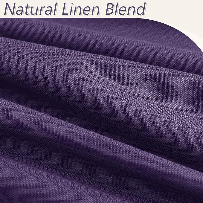 Guken 100% Blackout Curtains 102 Inch Length 2 Panels Set - Image 3