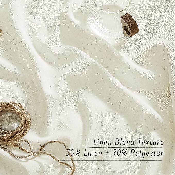 NICETOWN Flax Linen Blend Curtains - Image 4