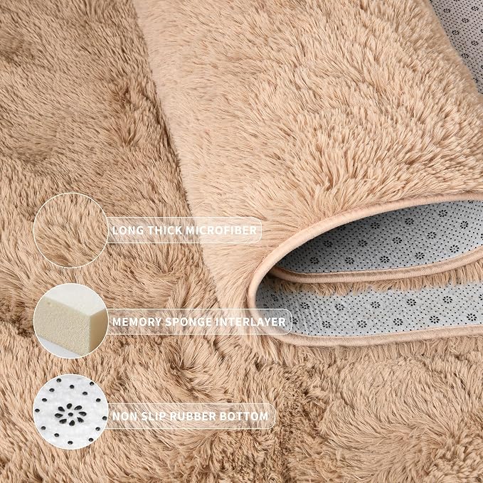Tepook Area Rugs 10x14 for Living Room, Super Soft Fluffy Rugs for Bedroom - Image 5