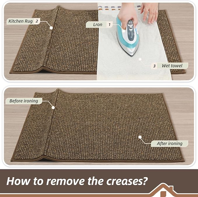 BEQHAUSE Kitchen Rugs and Mats 2PCS, Non-Slip Kitchen Mats - Image 9