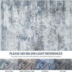 5x7 Area Rugs for Living Room Rug Washable: Abstract Tumble Large Rug for - Image 7