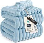 Bedsure GentleSoft Blue California King Size Blanket by BEDSURE