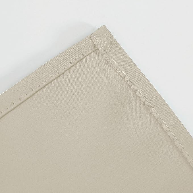 LEMOMO Light Beige Thermal Blackout Curtains/38 x 54 Inch/Set of 2 Panels Room - Image 8