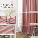 Guken 100% Blackout Curtains 90 Inch Length 2 Panels Set - Image 7
