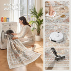 zesthome 8x10 Area Rugs for Living Room, Non-Slip Backing Washable Rugs - Image 5