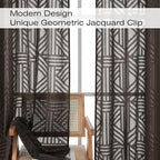 Simplebrand Chocolate Sheer Curtains 72 Inch Length 2 Panels - Image 3