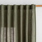 MYSKY HOME Living Room Curtains 90 Inches Long Farmhouse Light Filtering by MYSKYHOME