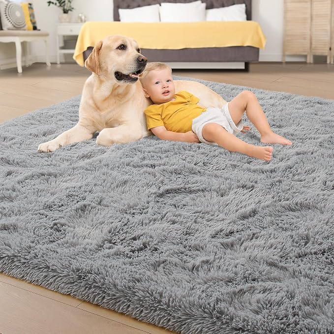 Tepook Area Rugs 9x12 for Living Room, Super Soft Fluffy Rugs for Bedroom - Image 4