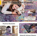 Washable Area Rugs 2'x8' Non-Slip Modern Abstract Soft - Image 6