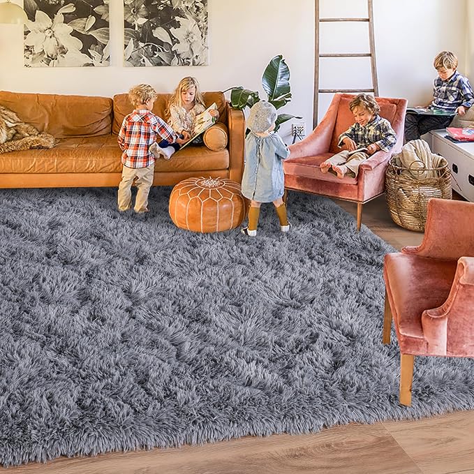 Rugs for Living Room 6x9, Soft Shaggy Modern Shag Area Rug for Bedroom - Image 6