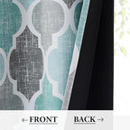 Beauoop 100% Blackout Curtains 96 Inches Long 2 Panels - Image 3