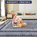 GarveeHome Modern Geometric Area Rug 2x3 Distressed Bordered Washable Non Slip - Image 7