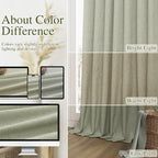 Sage Green 100% Blackout Curtains 96 Inch Length 2 Panels Set - Image 7