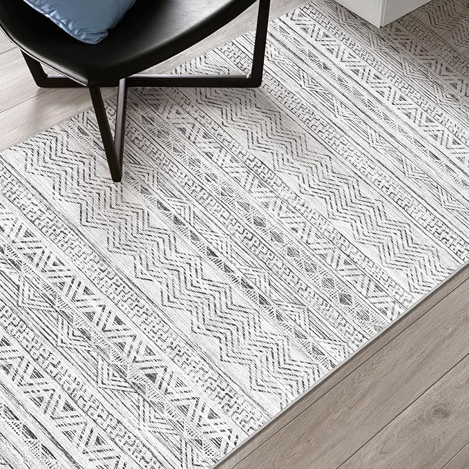 3x4 Washable Entryway Area Rug: Moroccan Small Runner Rug - Image 7