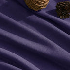 Nanspring Purple Linen Blend Light Filtering Back Tab Curtains 96 Inches Long - Image 5