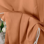 Aiyufeng Orange Sheer Curtains 45 inches Long, Short Kitchen Window Treatment - Image 7