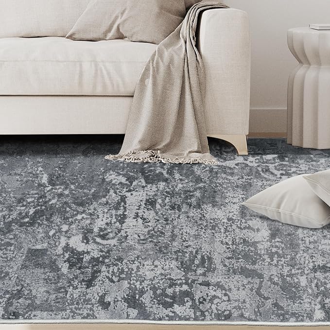 10x14 Area Rugs for Living Room Rug Washable: Abstract Large Rug Indoor Modern - Image 3